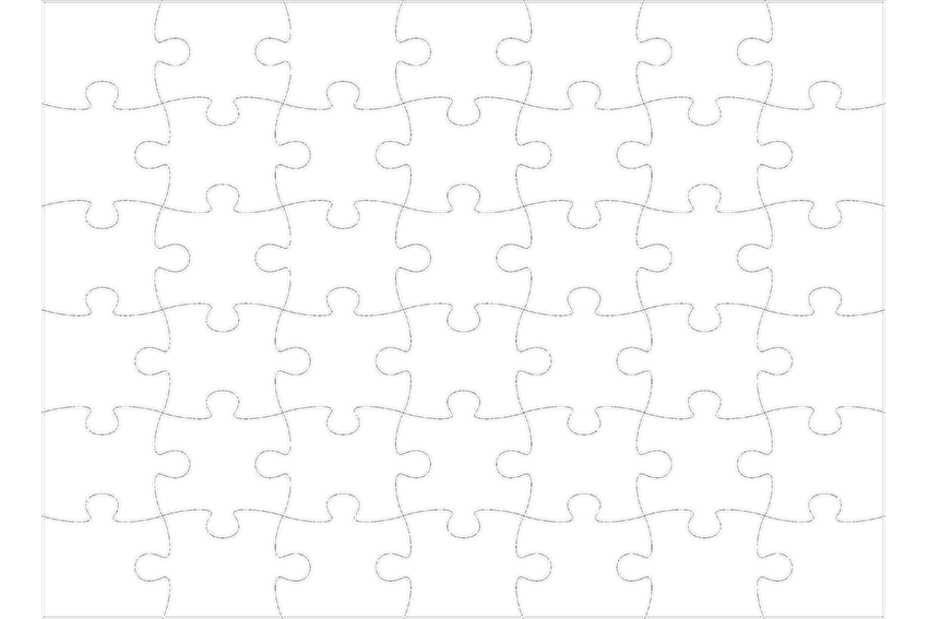 Резиновый пазл 22х30 см из 42 элементов