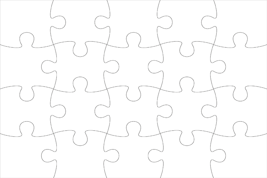 Резиновый пазл 22х30 см из 20 элементов