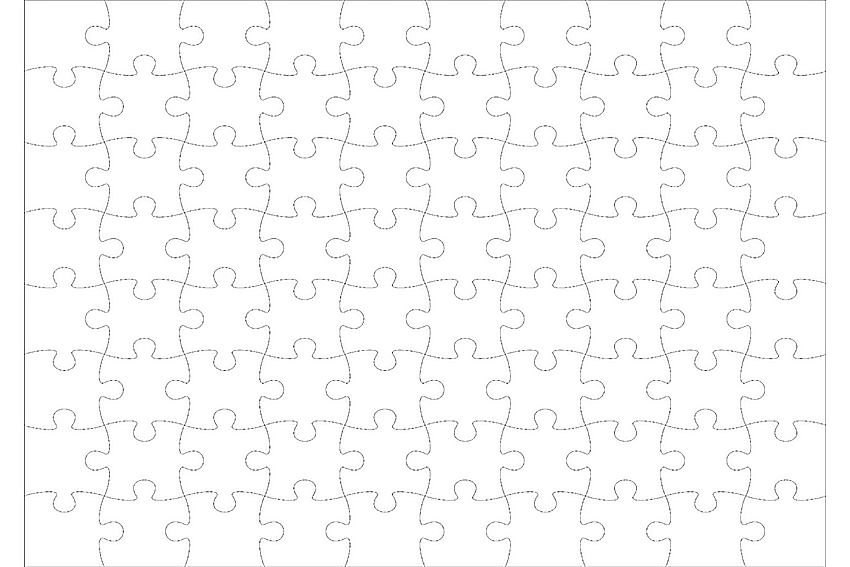 Резиновый пазл 29х41 см из 80 элементов