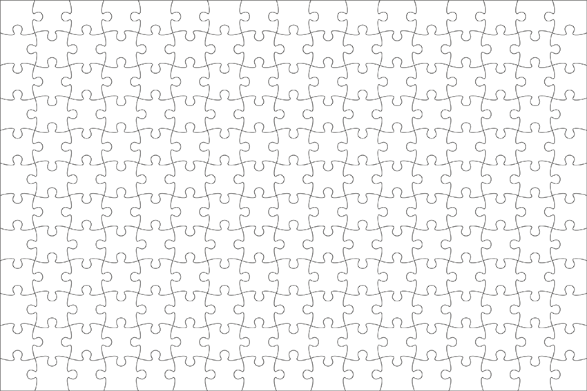 Резиновый пазл 22х30 см из 204 элементов