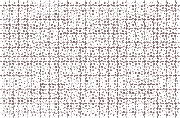 Резиновый пазл 48х73 см из 1000 элементов