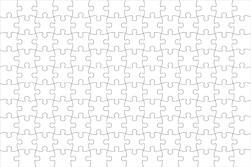 Резиновый пазл 22х30 см из 140 элементов