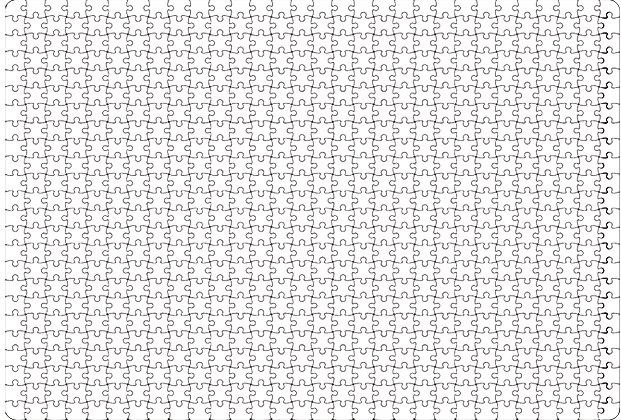 Деревянный пазл 50х70 см из 704 элементов